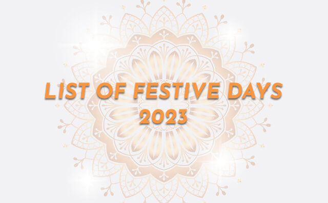 List Of Festive Days 2023 - PriVi - Digital Marketing Agency Mumbai